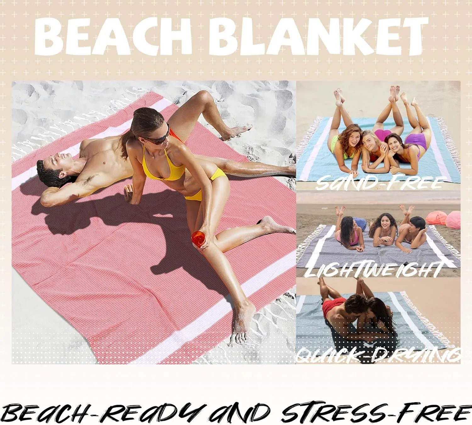 Large Picnic Blanket Outdoor Law Park Grass Patio Mat Manta Para Soft Car Travel Essentials Road Trip Summer Vacation Stuff Outside Accessories Roadtrip Camping Gear Rv Must Haves Glamping Tent Gadget