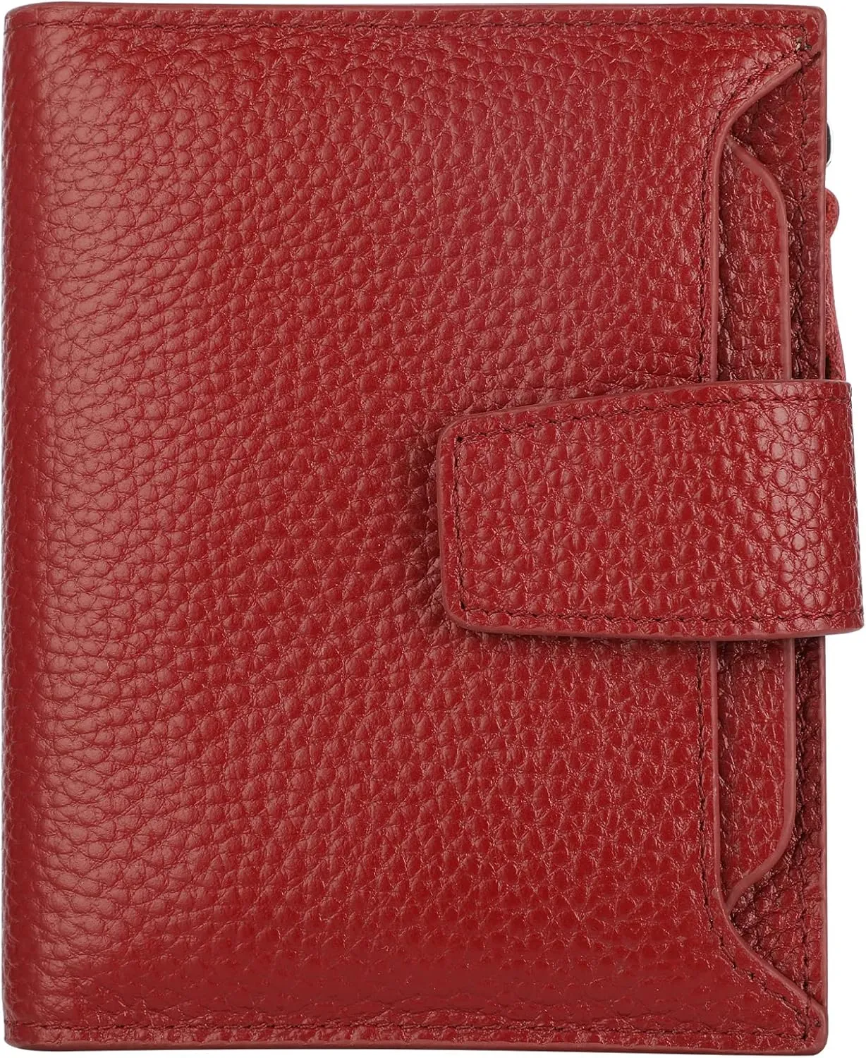 Lavemi Small Compact Women Wallet RFID Blocking Genuine Leather Bifold Purse with ID Windows
