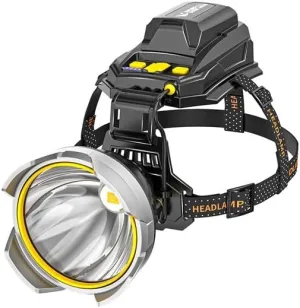 LED Headlight Strong Light Charging Head-Mounted Outdoor Fishing Special Strong Battery Life Long Induction Lighting