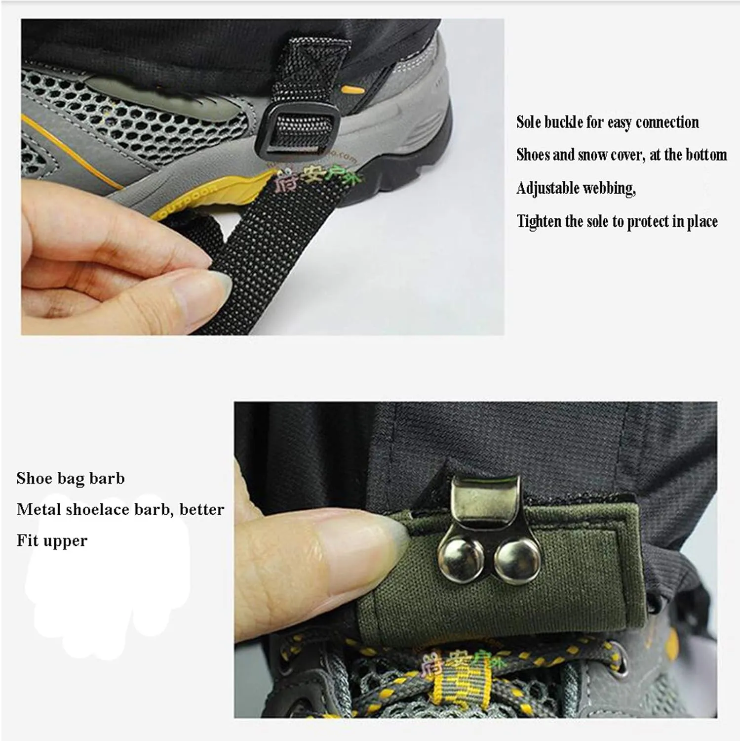 Leg Gaiters for Hiking Waterproof, Adjustable Leggings Hiking Snow Boot, Leggings for Camping, Mountain and Snowshoeing Prevent Snake Bites