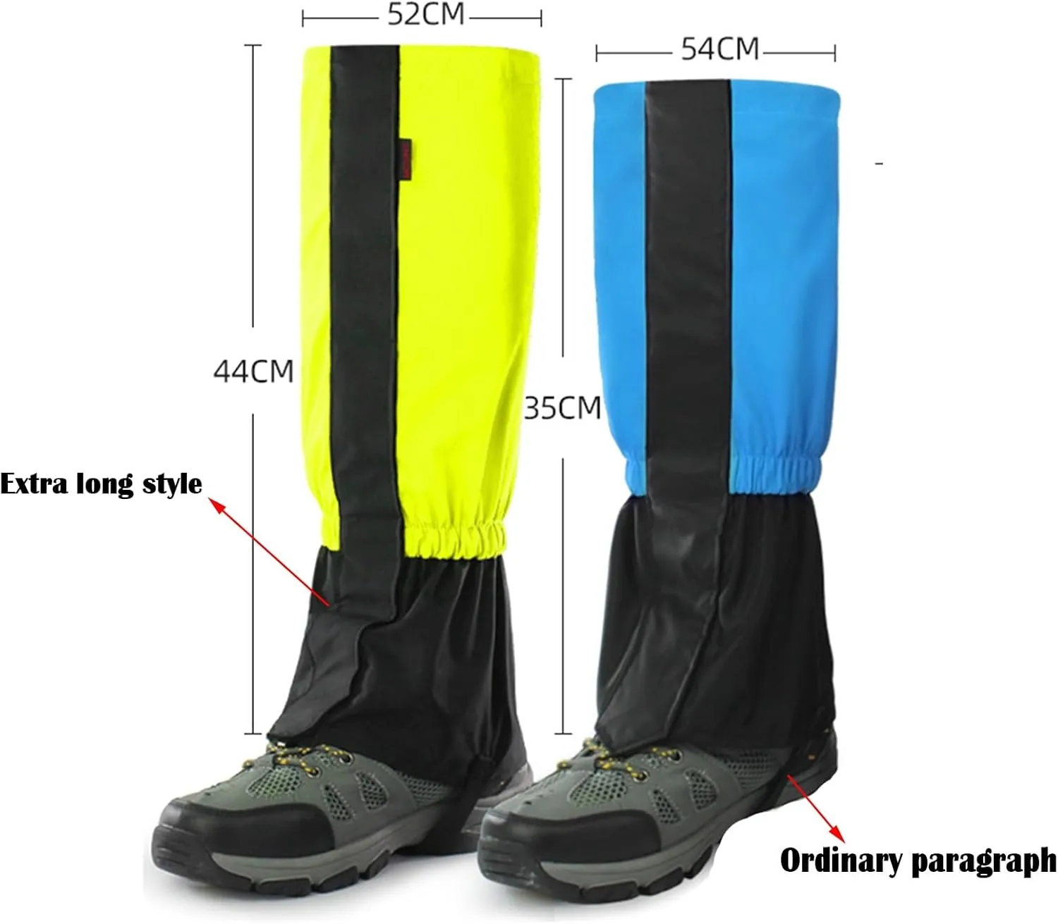 Leg Gaiters for Hiking Waterproof, Adjustable Leggings Hiking Snow Boot, Leggings for Camping, Mountain and Snowshoeing Prevent Snake Bites