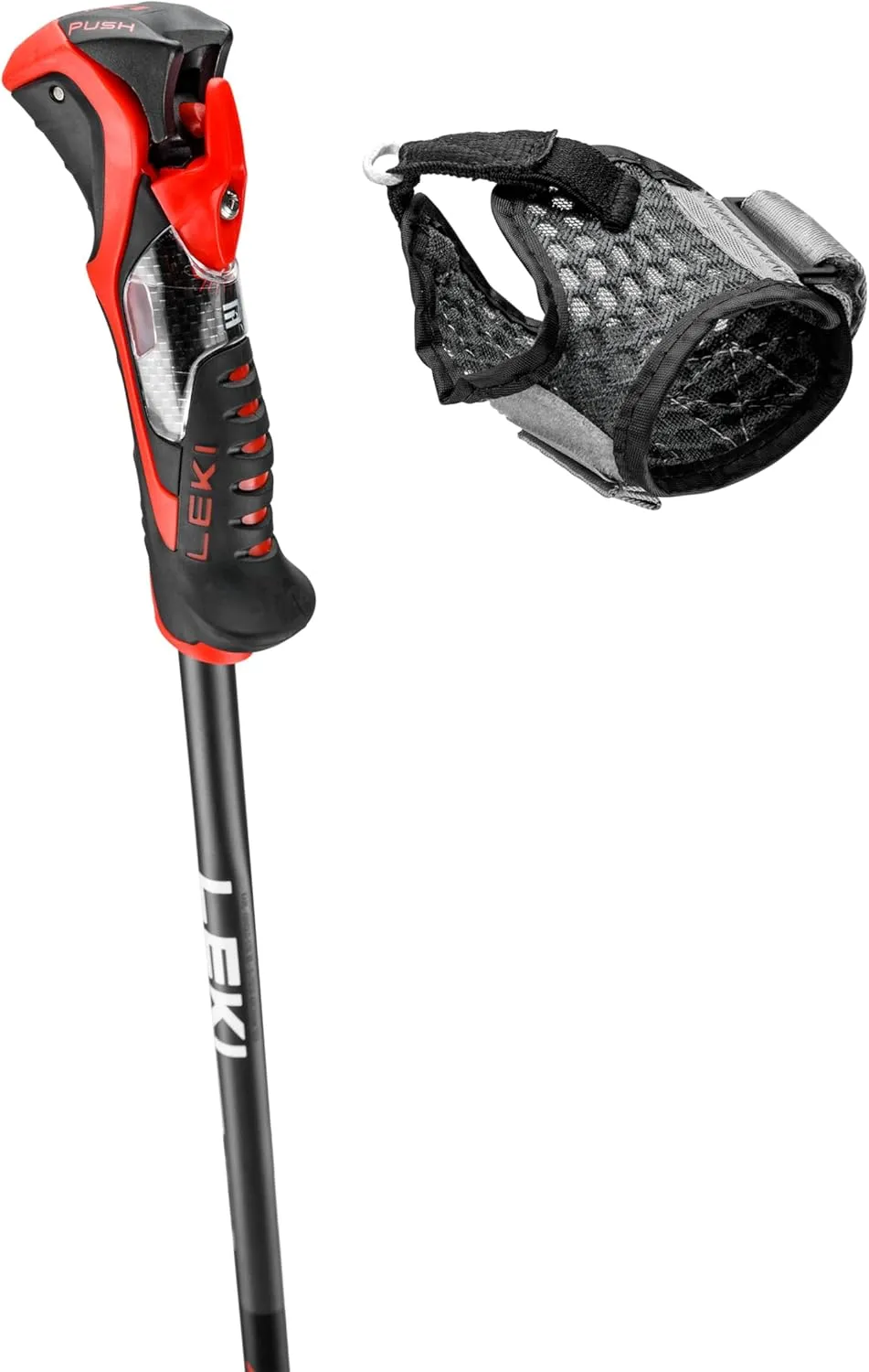 LEKI Airfoil 3D Lightweight Aluminum Ski Poles for Downhill Skiing