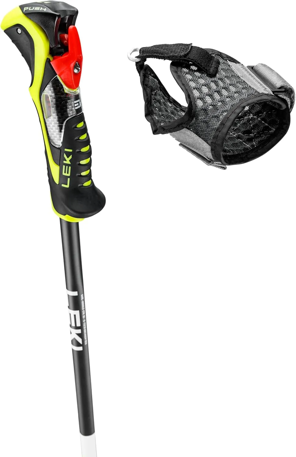 LEKI Airfoil 3D Lightweight Aluminum Ski Poles for Downhill Skiing