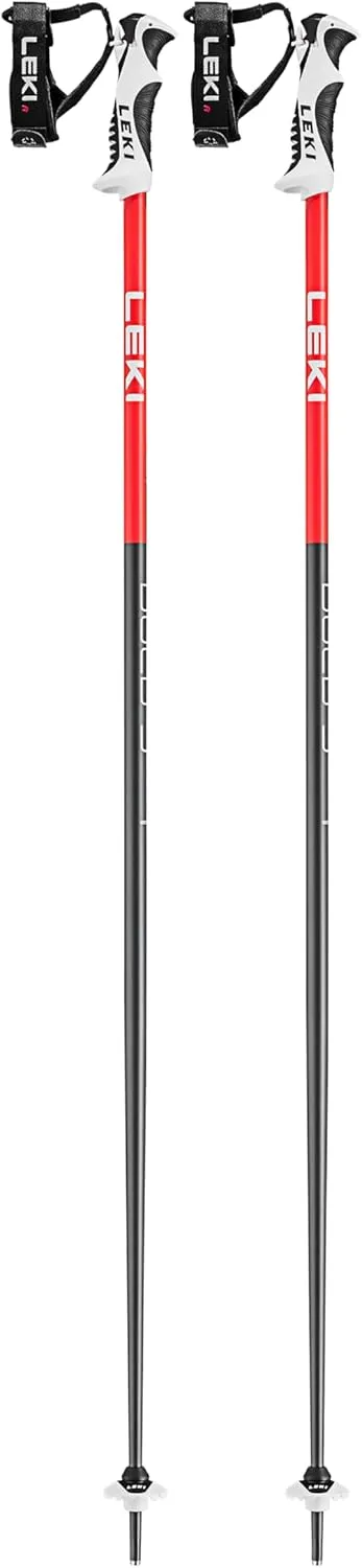 LEKI Bold S Lightweight Aluminum Ski Poles for Alpine Skiing