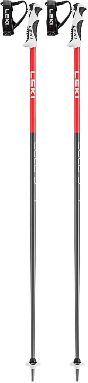LEKI Bold S Lightweight Aluminum Ski Poles for Alpine Skiing