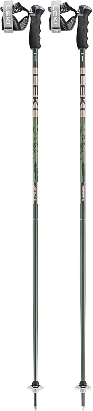 LEKI Detect S Lightweight Aluminum Ski Poles for Downhill Skiing