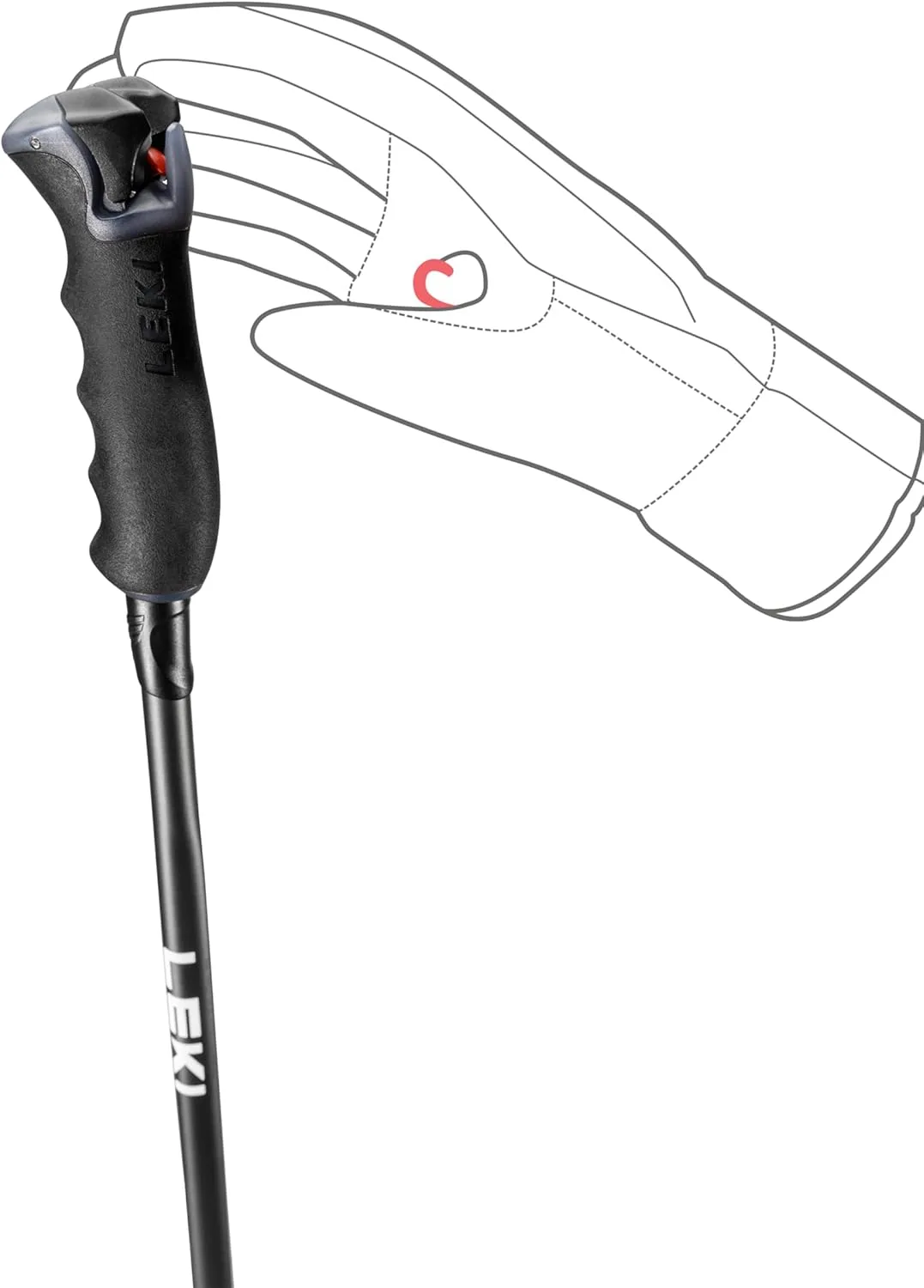LEKI Speed S Airfoil Lightweight Aluminum Ski Poles for Alpine Skiing
