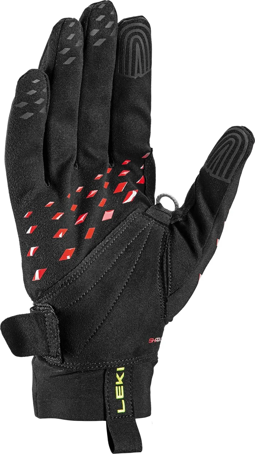 LEKI Ultra Trail Storm Shark Lightweight Water-Resistant Touchscreen Running Gloves