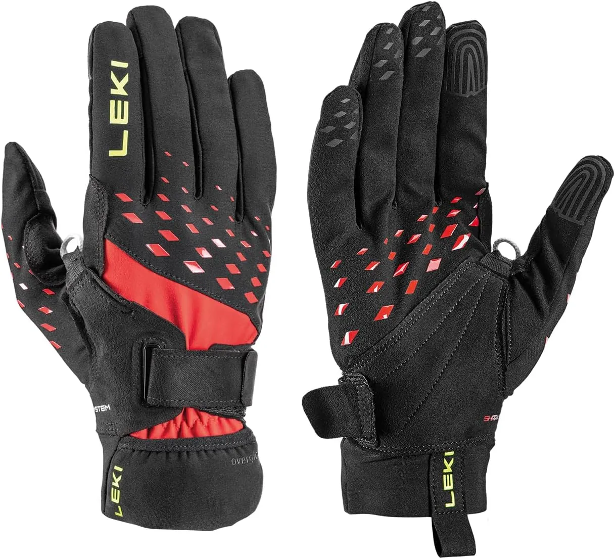LEKI Ultra Trail Storm Shark Lightweight Water-Resistant Touchscreen Running Gloves