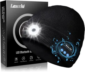 Lenski Gifts for Men, Bluetooth Beanie Hat Mens Gifts, Birthday Gifts for Men Him, Camping Hiking Accessories Cool Gadgets
