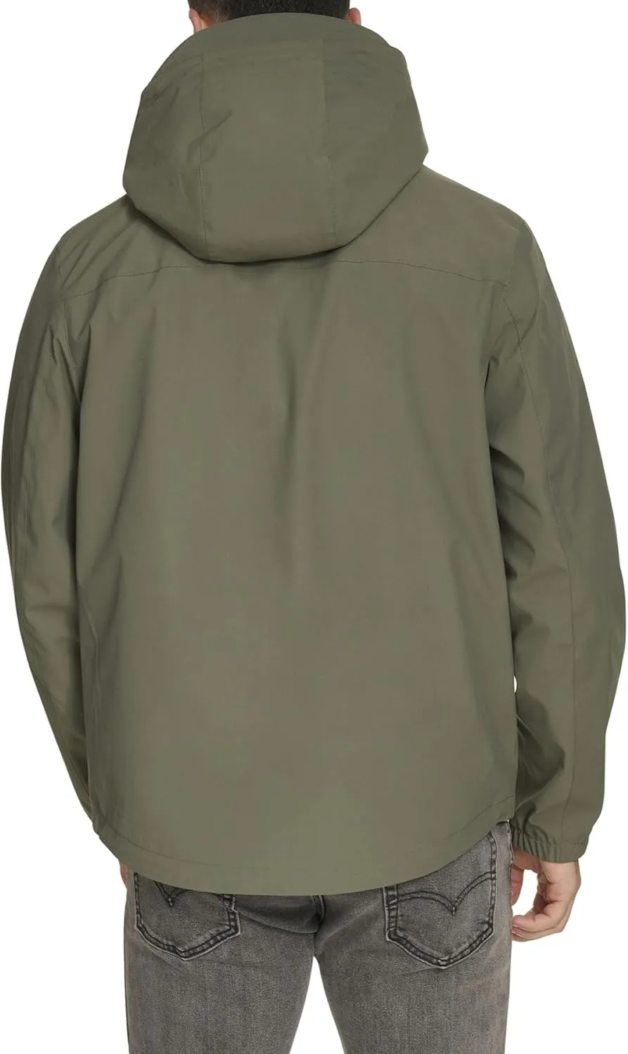 Levi's Men's Hooded Waterproof Arctic Cloth Rain Jacket