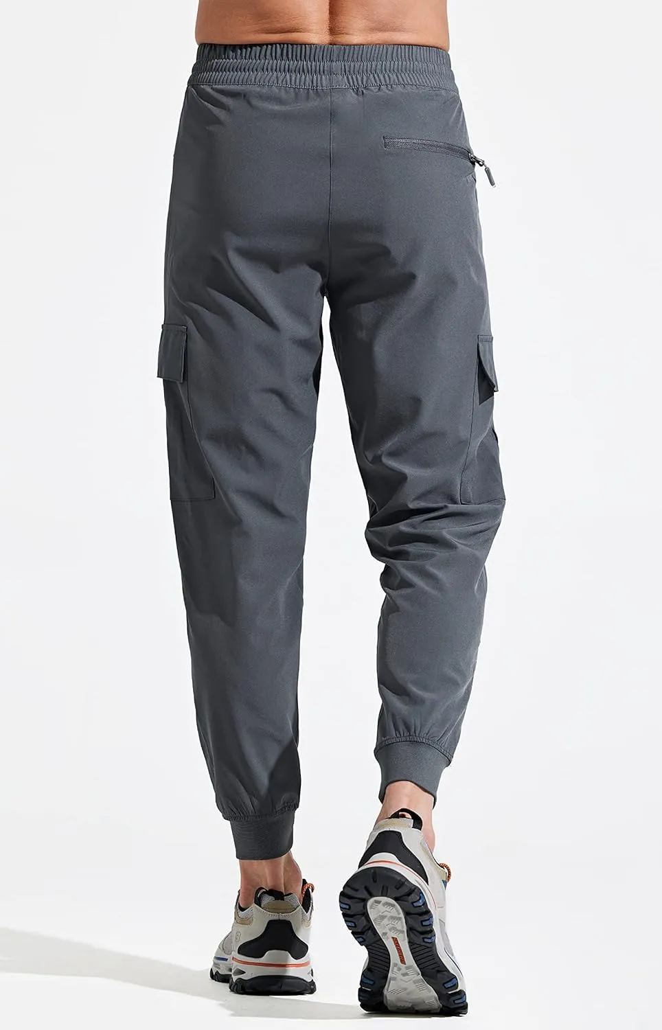 Libin Men's Lightweight Joggers Quick Dry Cargo Hiking Pants Track Running Workout Athletic Travel Casual Outdoor