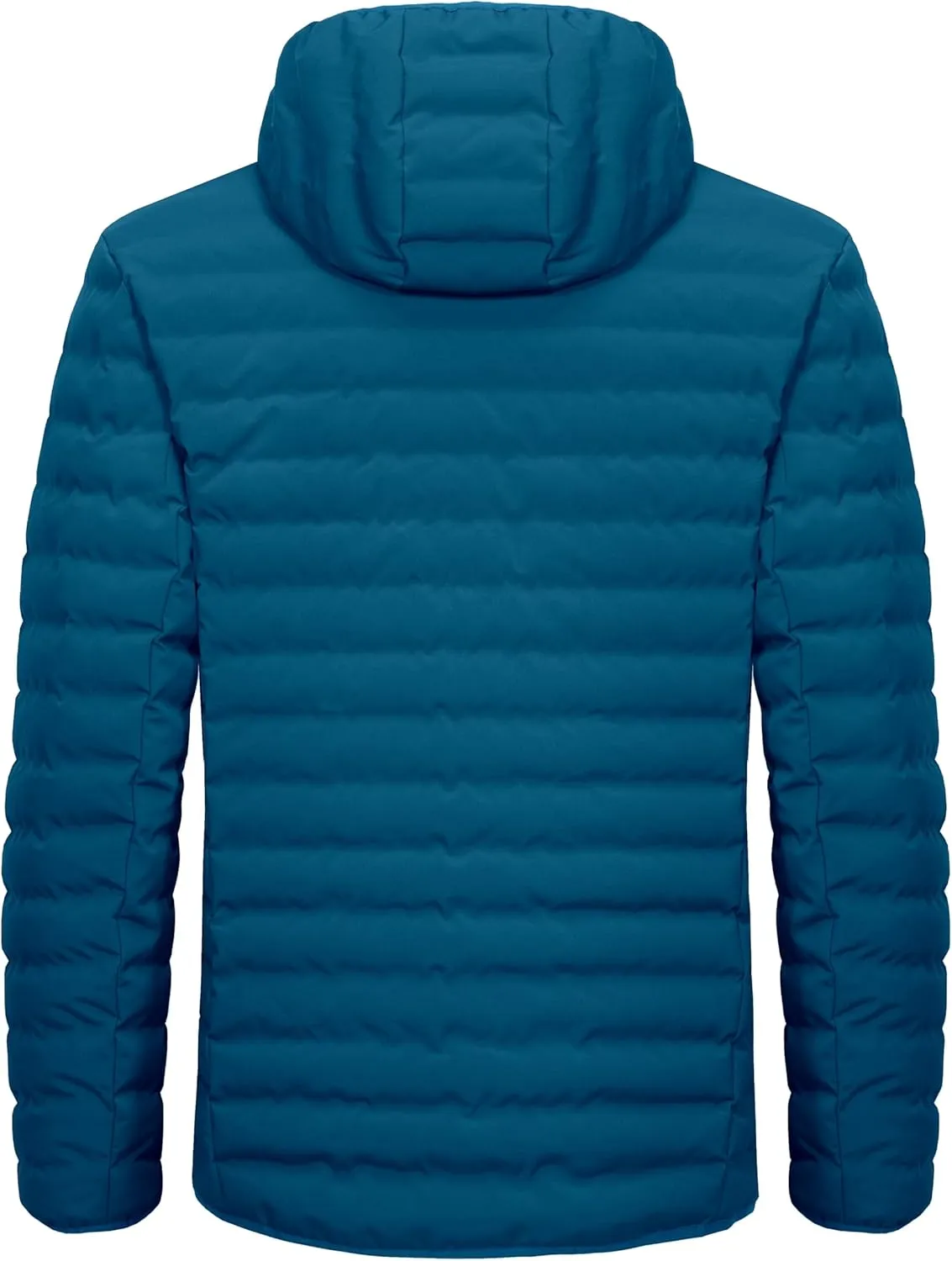 Little Donkey Andy Men's Warm Waterproof Puffer Jacket Hooded Windproof Winter Coat with Recycled Insulation