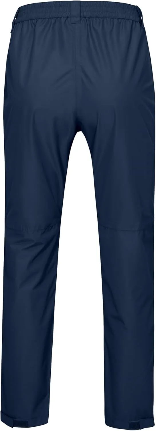 Little Donkey Andy Women's Waterproof Rain Over Pants Hiking Breathable Lightweight Rainproof Pants