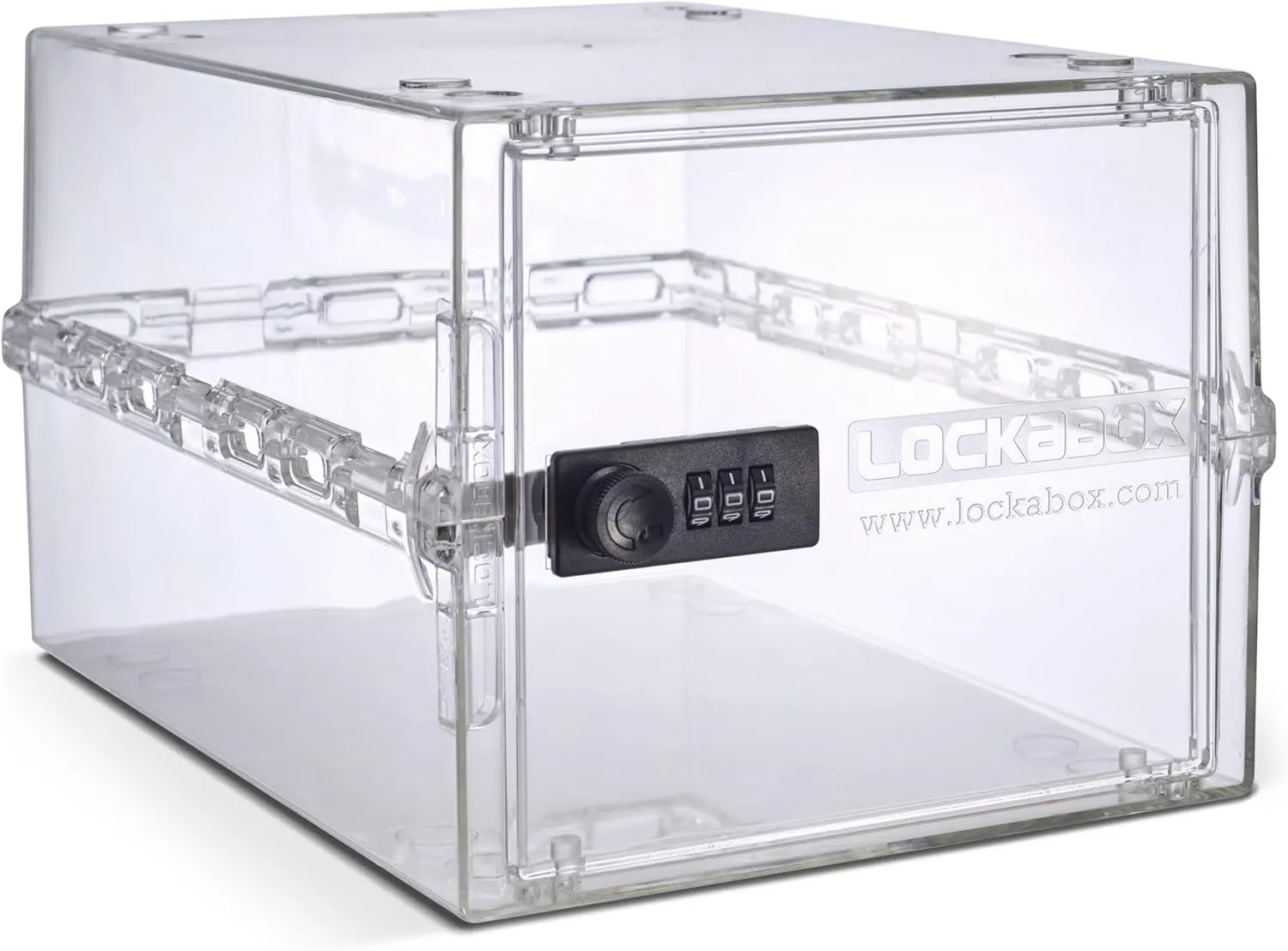 Lockabox One™ | Premium Lock Box | 10 Litre Combination Lock Box For Food, Medicine & Home Safety | External Size 12 x 8 x 6.6 inches (Crystal)