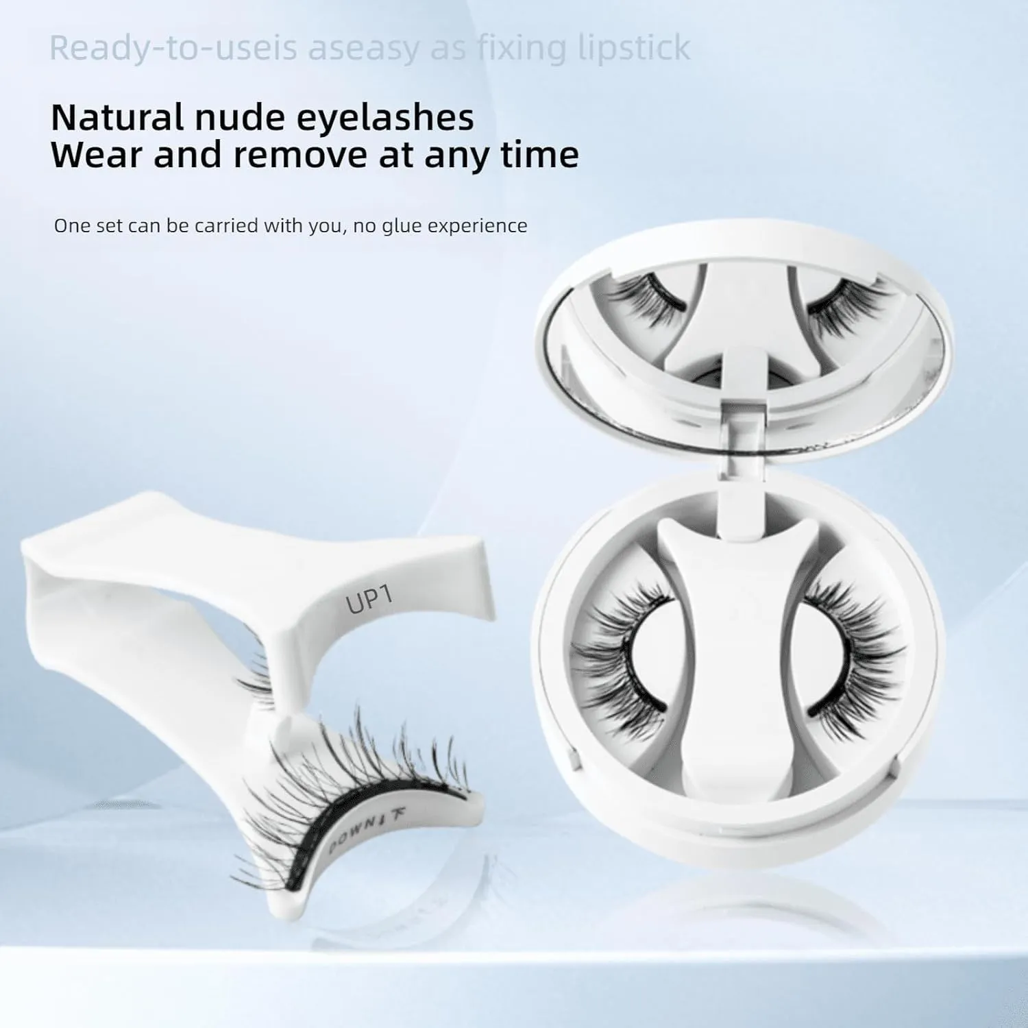 Lumilux Brillash Magnetic Lash Kit, Elara Craft Magnetic Eyelashes, Natural Look