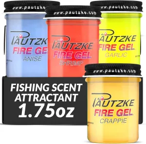 Lurwind Fire Gel Bait Trout Bundle, Irresistible Fishing Bait for Trout, Salmon, and Crappie, Extra Potent and Long-Lasting, Easy to Apply, 1.75 Oz Each