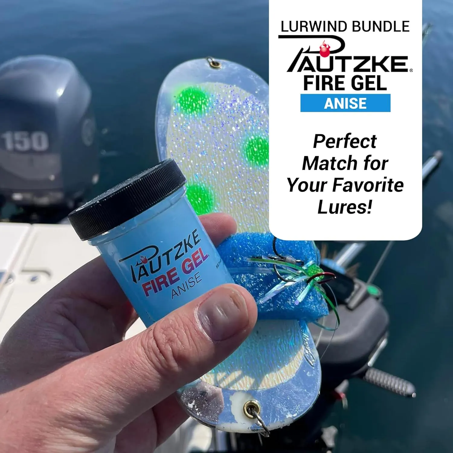 Lurwind Fire Gel Bait Trout Bundle, Irresistible Fishing Bait for Trout, Salmon, and Crappie, Extra Potent and Long-Lasting, Easy to Apply, 1.75 Oz Each