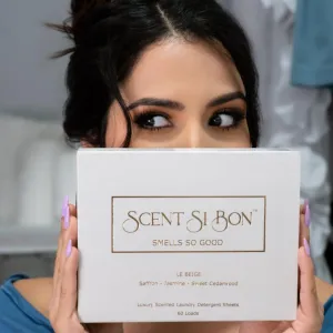 Luxury Scented Laundry Detergent Sheets, 60 Loads, Le Beige Scent Inspired by Baccarat Rouge 540, Eco-Friendly Formula, Biodegradable Detergent Strips, Liquid-Free Laundry Sheets