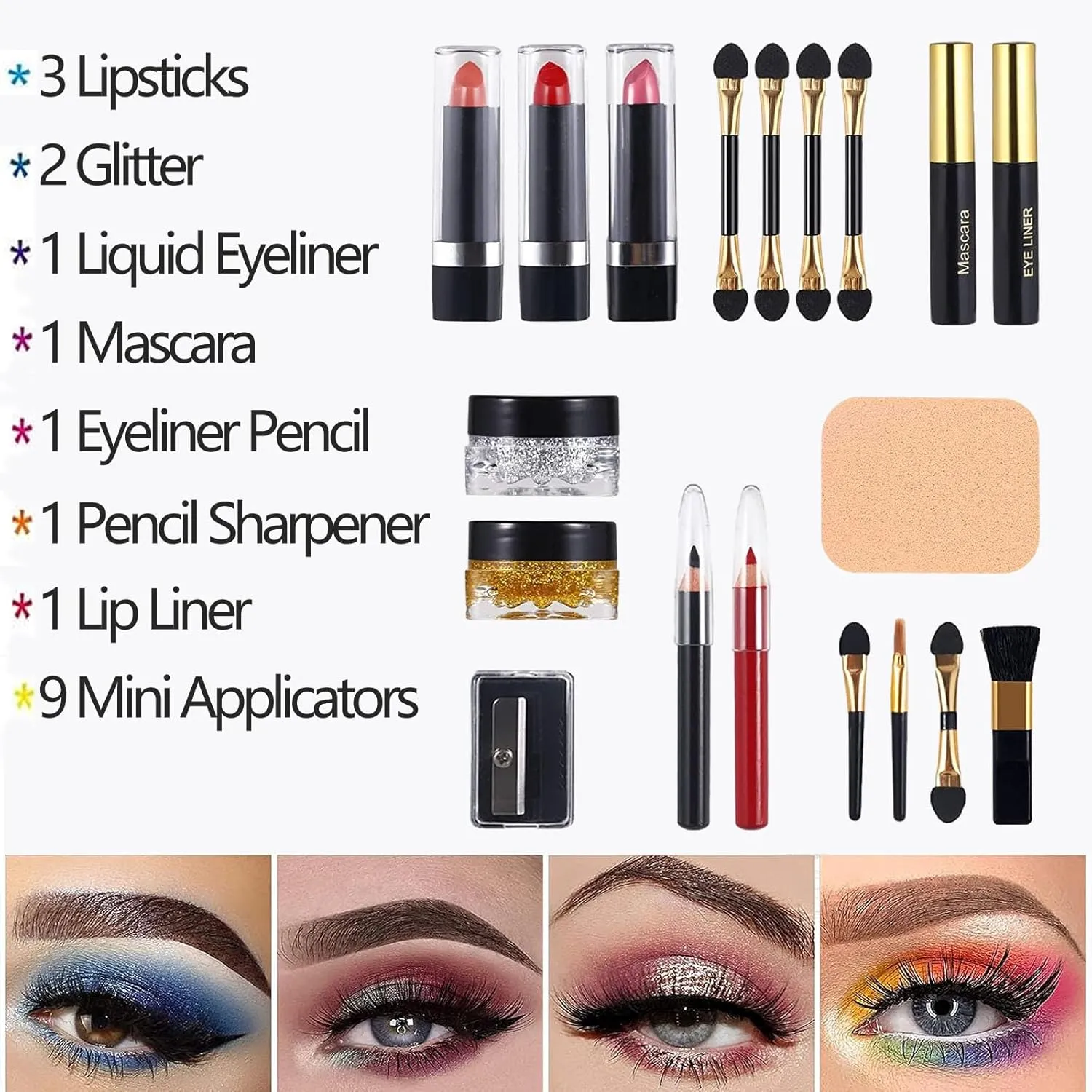 M 58 Color Professional Makeup pallet, Makeup Kit for Women Full Kit, All In One Makeup Set, Makeup Gift Set for women&girls&teens (331N)