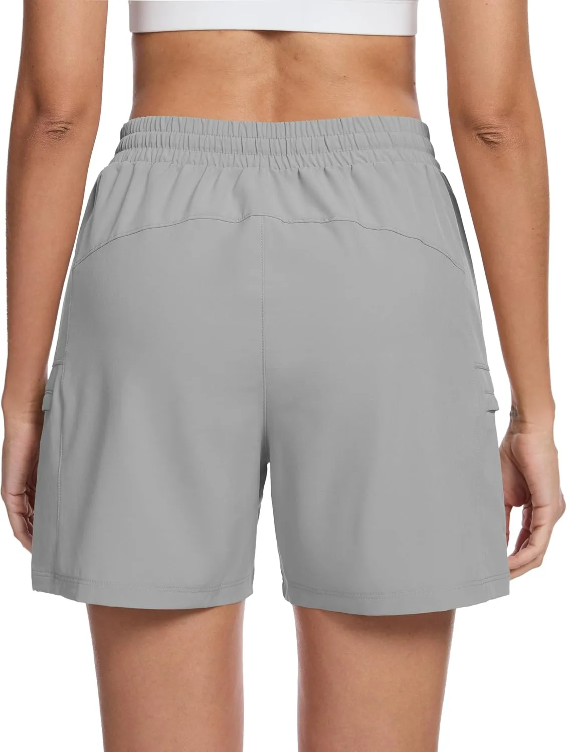 MAGCOMSEN Women's 5" Hiking Cargo Shorts UPF 50  Lightweight Quick Dry Summer Golf Athletic Casual Shorts 4 Pockets