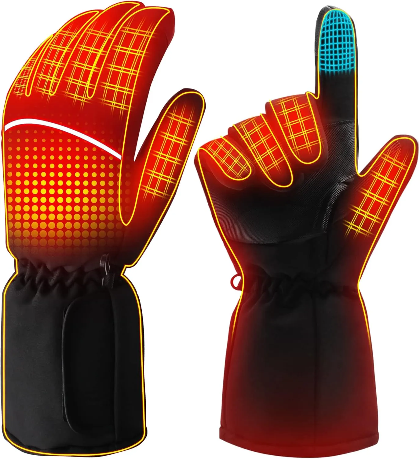 Magnolia Heated Gloves for Men Women, Electric Battery Heating Gloves for Hunting Camping Motorcycle Driving Skiing Working Gardening
