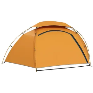 Man, For Frame With Tent Rainfly, 2000mm Removable Camping Premium offer Outsunny 1-2 Top-quality at low price Aluminium Waterproof, Orange Dome