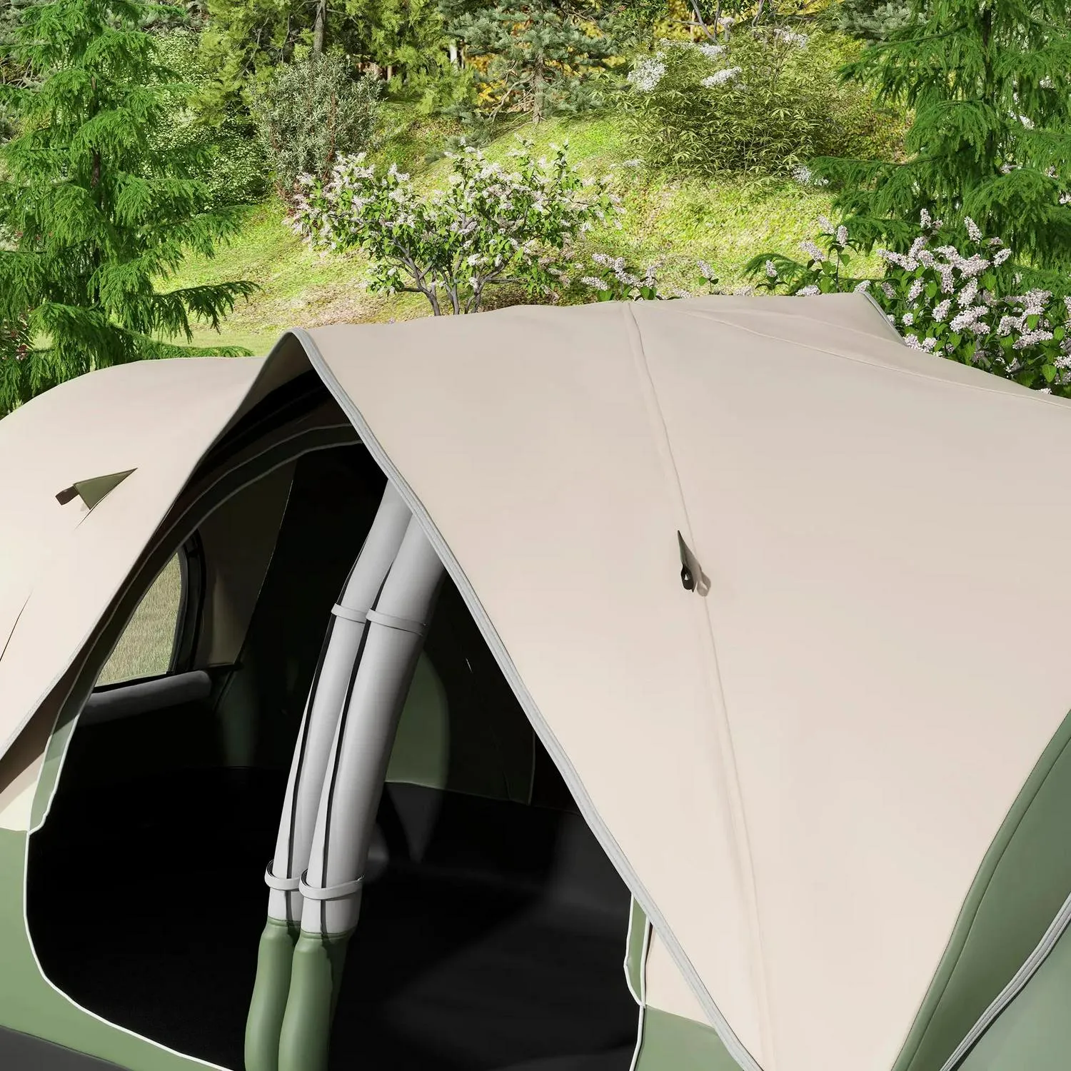 Man Hiking Carry Fishing Green Highly recommended 2000mm Dark And Outsunny Great deal With Tent Bag Festival, Camping Waterproof 6-8 For Rainfly