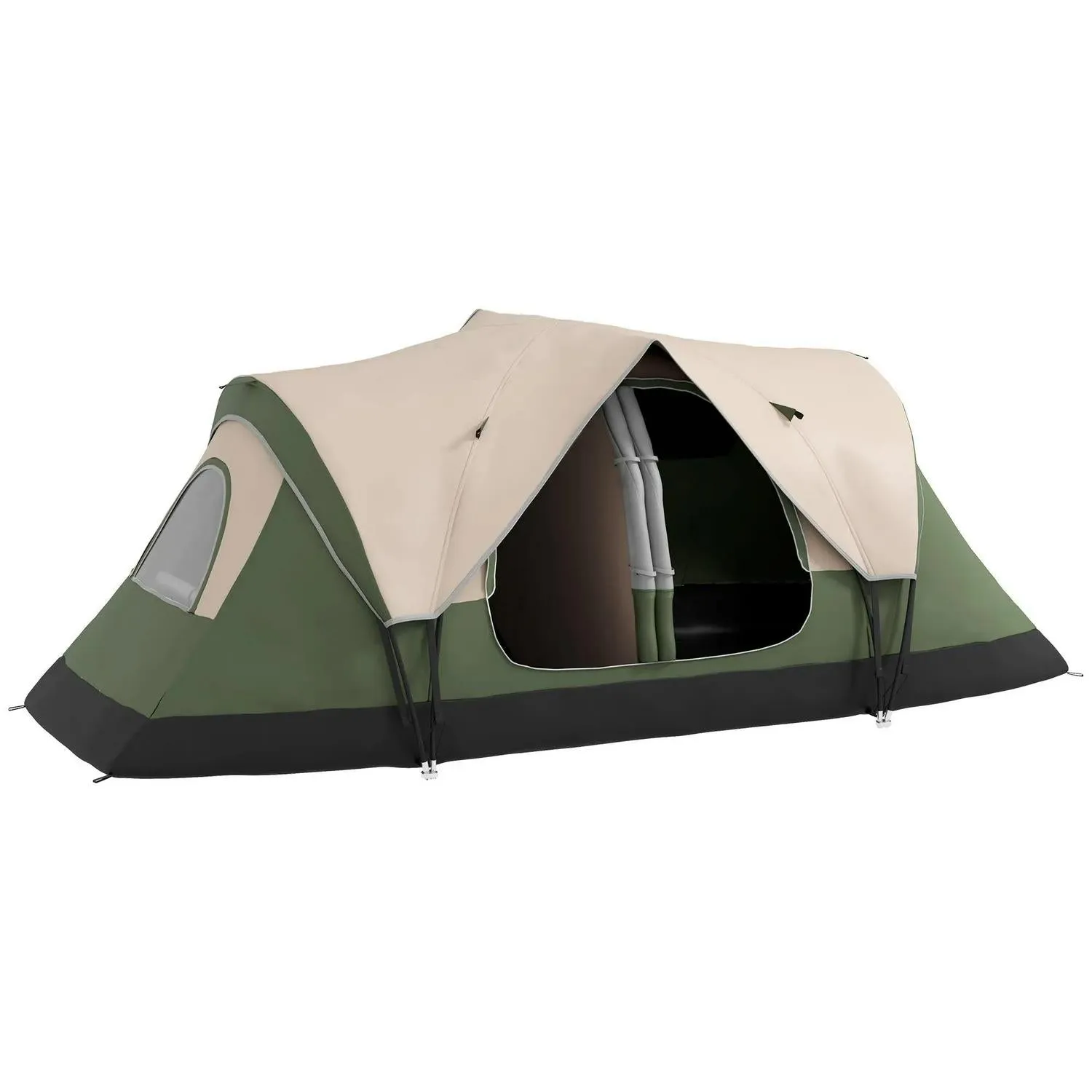 Man Hiking Carry Fishing Green Highly recommended 2000mm Dark And Outsunny Great deal With Tent Bag Festival, Camping Waterproof 6-8 For Rainfly