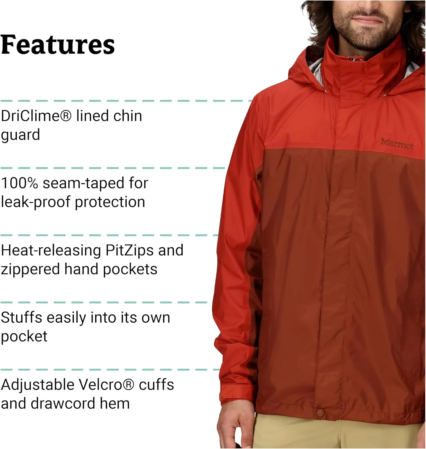 MARMOT Men's Precip Eco Lightweight & Waterproof Rain Jacket