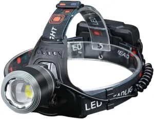 MDybf Emergency Headlight Strong Light Charging Head-Mounted Zoom Fishing Night Fishing Long Battery Life Outdoor Lighting