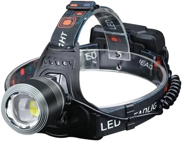 MDybf Emergency Headlight Strong Light Charging Head-Mounted Zoom Fishing Night Fishing Long Battery Life Outdoor Lighting