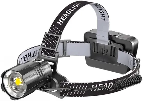 MDybf Headlight Strong Light Charging Long-Range Outdoor Head-Mounted Fishing Night Fishing Zoom Long-Life Lighting