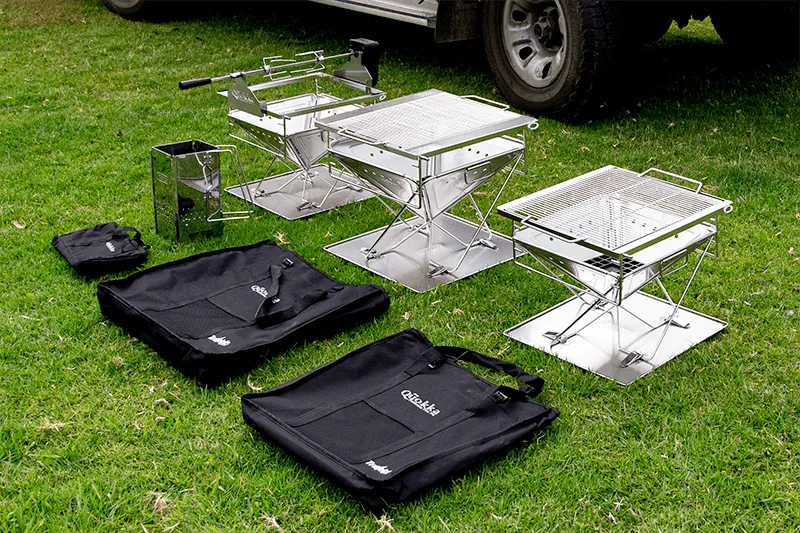MEDIUM Quokka II folding Camping Fire pit - QUALITY BBQ