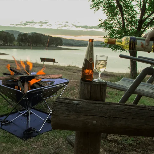 MEDIUM Quokka II folding Camping Fire pit - QUALITY BBQ