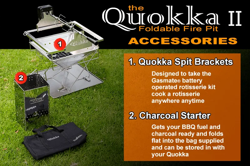 MEDIUM Quokka II folding Camping Fire pit - QUALITY BBQ