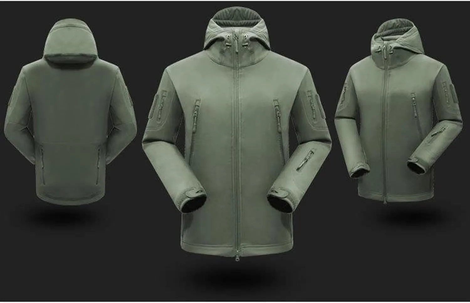 Men Two Piece Ski Suit Set, Mens Winter Waterproof Windproof Hooded Snow Coat 2 Pieces Snowboarding Snowsuits