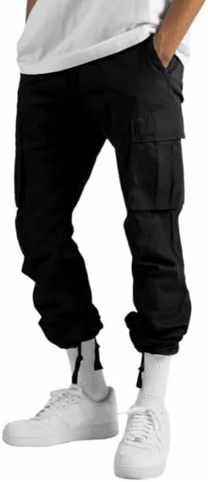 Men's Casual Cargo Pants Hiking Pants Workout Joggers Sweatpants for Men