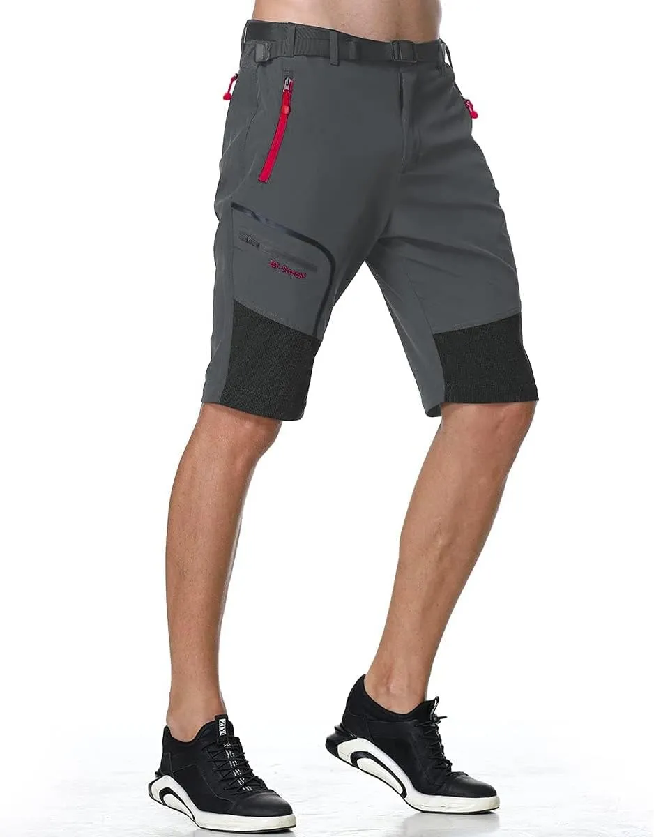 Men's Convertible Hiking Pants Zip Off Lightweight Quick Dry Outdoor Waterproof Tactical Cargo Work Pants Camping