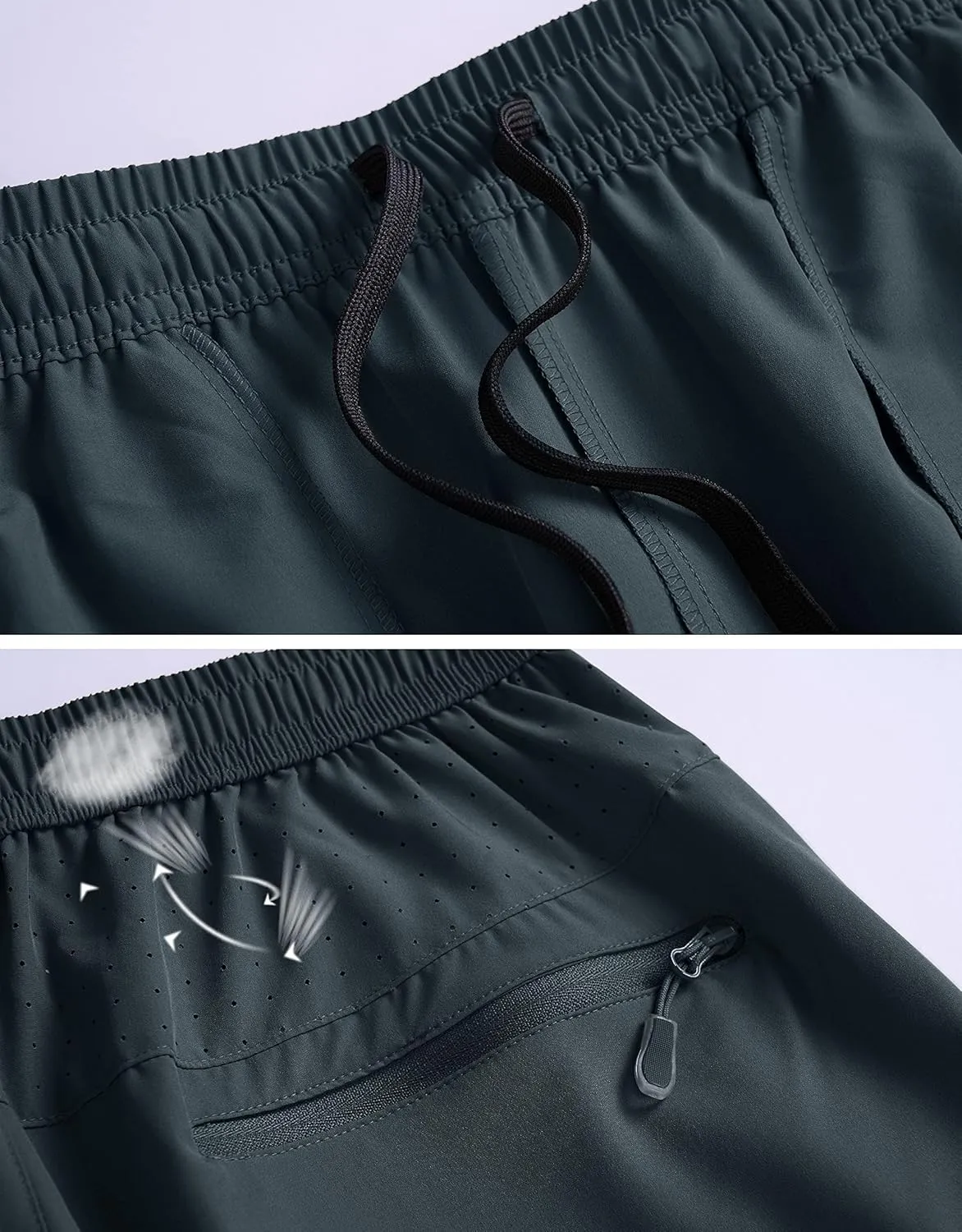 Men's Hiking Cargo Work Shorts Quick Dry Lightweight Fishing Athletic Running Workout Gym Shorts with 4 Pockets
