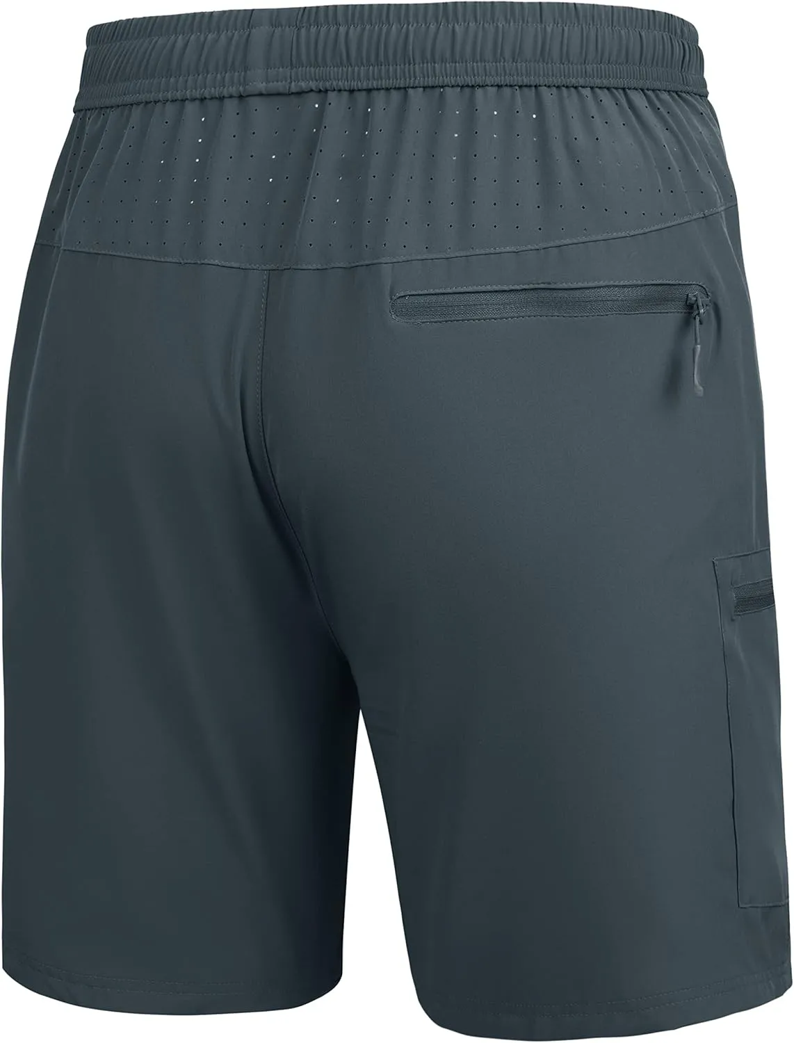 Men's Hiking Cargo Work Shorts Quick Dry Lightweight Fishing Athletic Running Workout Gym Shorts with 4 Pockets