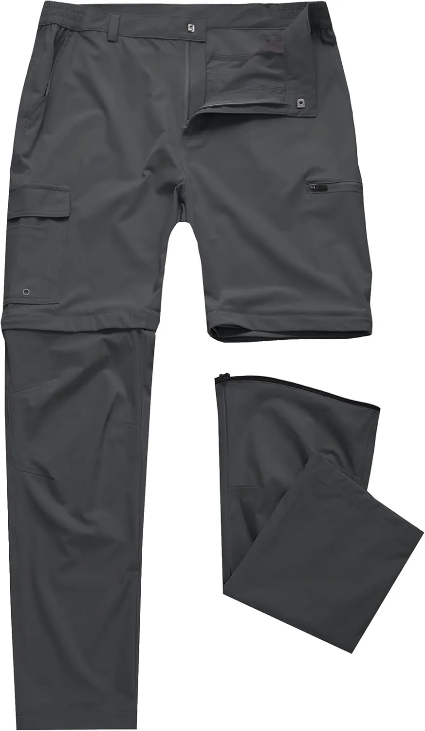 Mens Hiking Convertible Pants Waterproof Lightweight Quick Dry Zip Off Fishing Outdoor Cargo Work Trekking Trousers