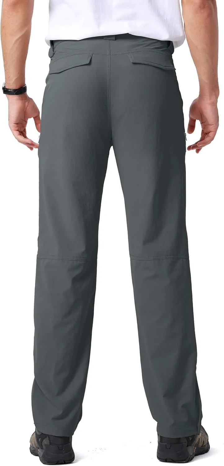 Mens Hiking Pants Quick Cool Dry Tactical Cargo Pants Outdoor Casual Work Waterproof Lightweight for Fishing Safari Camping