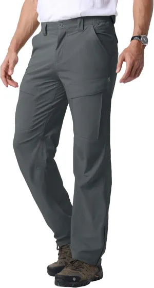 Mens Hiking Pants Quick Cool Dry Tactical Cargo Pants Outdoor Casual Work Waterproof Lightweight for Fishing Safari Camping