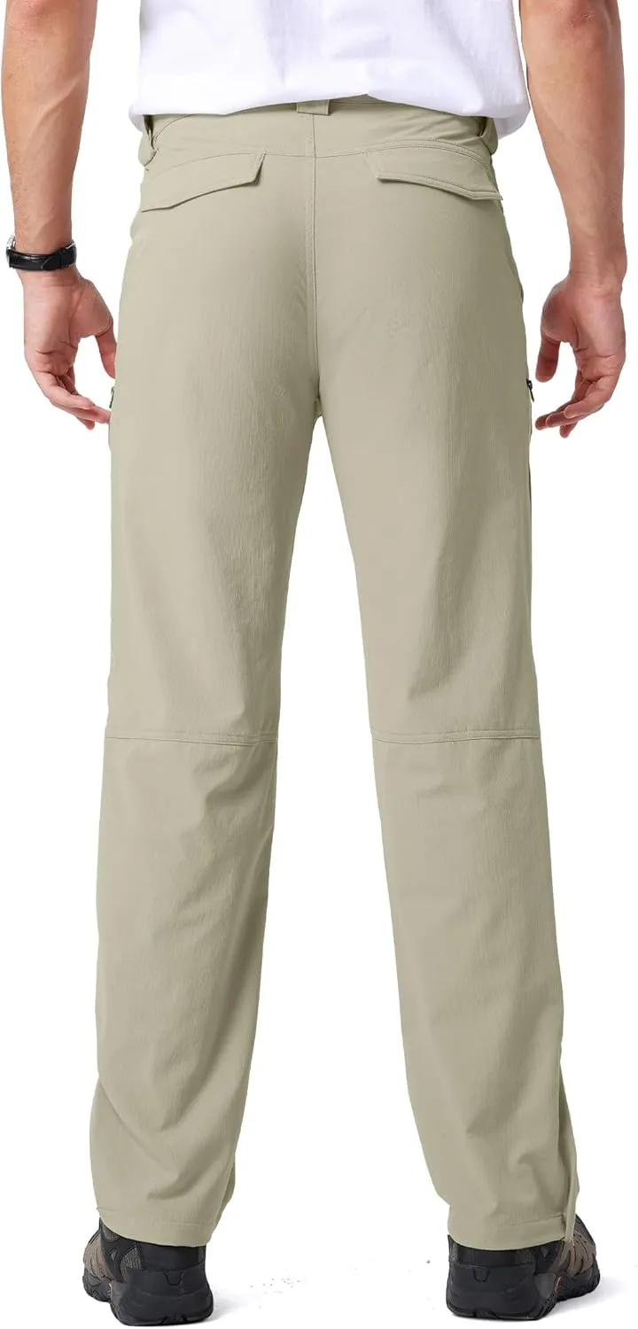 Mens Hiking Pants Quick Cool Dry Tactical Cargo Pants Outdoor Casual Work Waterproof Lightweight for Fishing Safari Camping