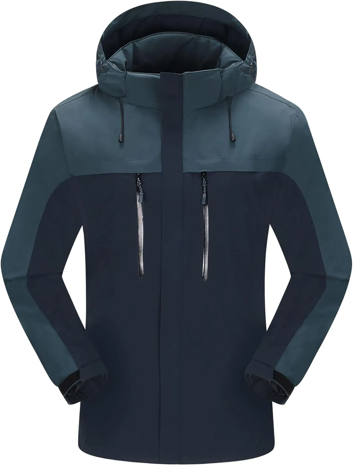 Men's Jacket with Hood Waterproof Windbreaker Lightweight Rainproof Jacket
