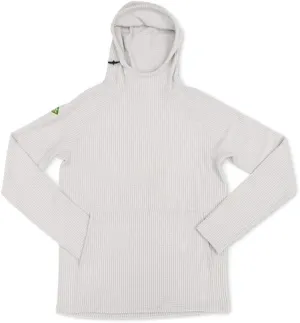 Men's Outdoor Fleece Mid-Layer Grid Hoodie For Hiking Skiing Backpacking