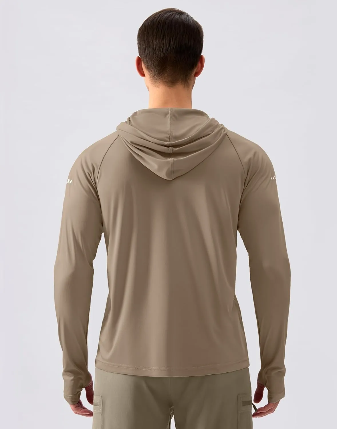 Men's Sun Protection Hoodie Shirt UPF 50  Long Sleeve Fishing Rash Guard UV SPF Summer Lightweight Hiking Shirt for Men