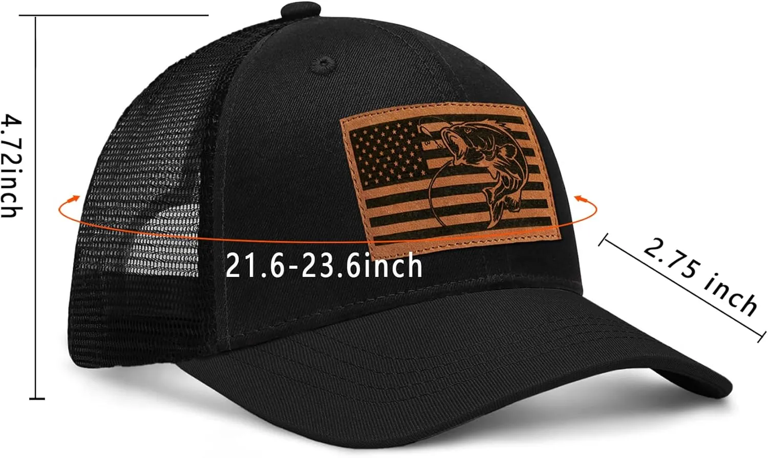 Men's Trucker Hat Leather Pattern Cap Gifts for Dad Husband Father's Day Christmas Valentine's Day Birthday Gifts
