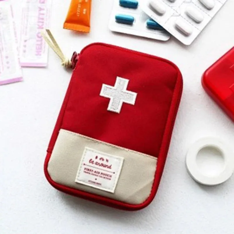 Mini Portable Medicine Bag – Travel First Aid Kit & Emergency Storage for Camping & Outdoor Survival